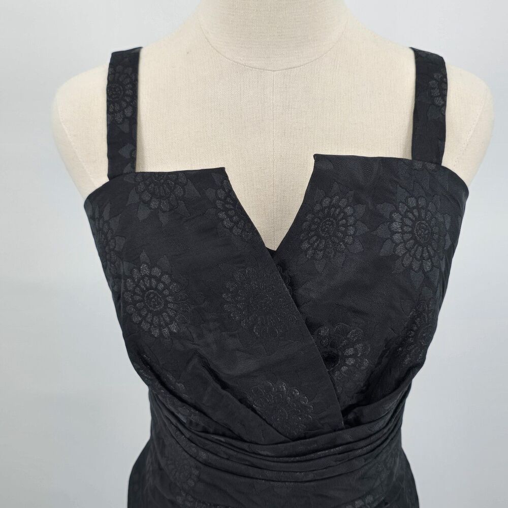 Vera Wang Lavender Label Broque Dress Women's 10 Black Silk Lining